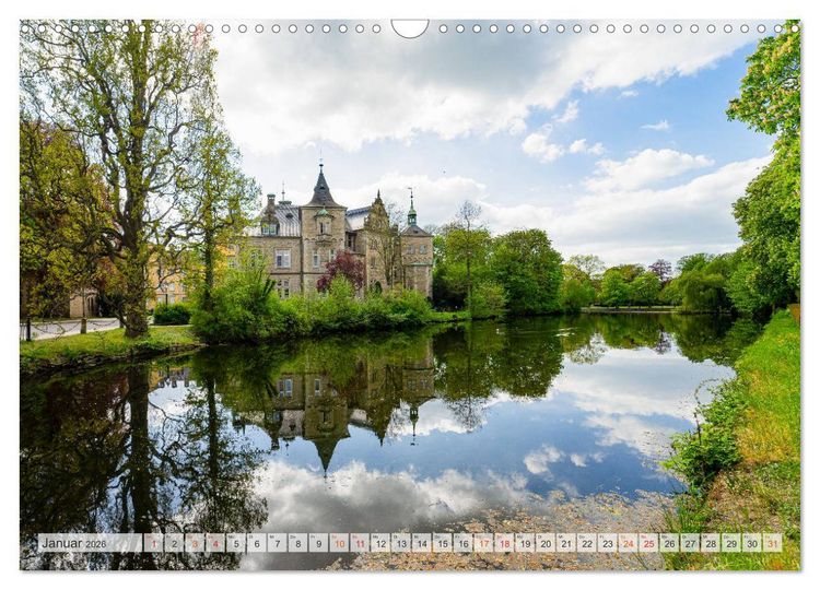 Produktbild: B&uuml;ckeburg Impressionen (Wandkalender 2026 DIN A3 quer), CALVENDO Monatskalender