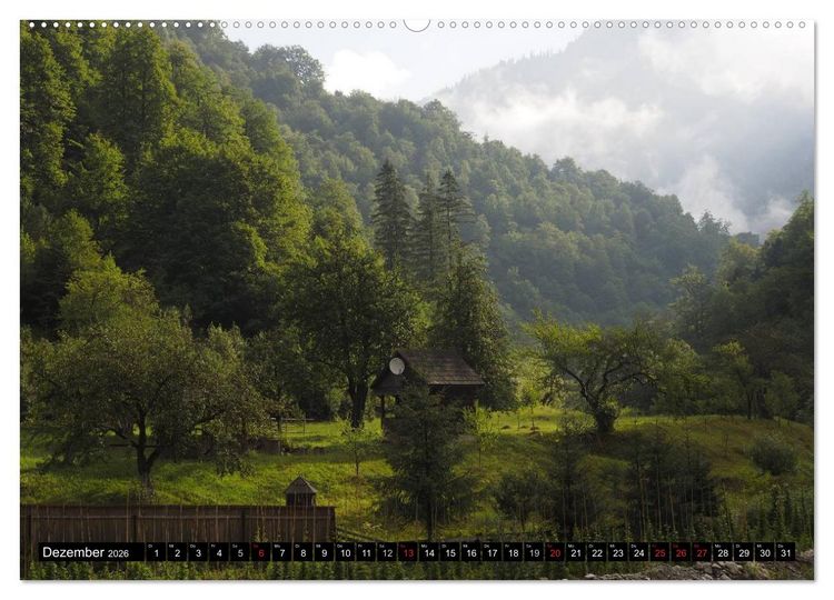 Produktbild: Entlang der Wassertalbahn - Auf schmaler Spur im Norden Rum&auml;niens (Wandkalender 2026 DIN A2 quer), CALVENDO Monatskalender