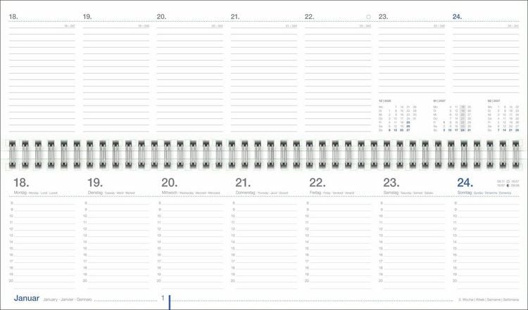 Produktbild: Wochenquerplaner, anthrazit 2027