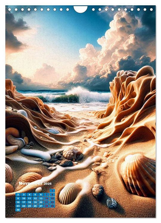 Produktbild: Aus Sand und Meerschaum! (Wandkalender 2026 DIN A4 hoch), CALVENDO Monatskalender