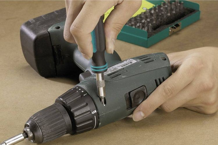 Produktbild: Wolfcraft 1386000 Bit-Set 31teilig Kreuzschlitz Phillips, Innen-Vierkant (Robertson), Sechsrund BO, Innen-Sechskant BO, Tri-Wing, TORQ, Spanner