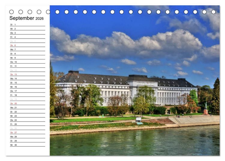 Produktbild: Der Koblenz Kalender (Tischkalender 2026 DIN A5 quer), CALVENDO Monatskalender