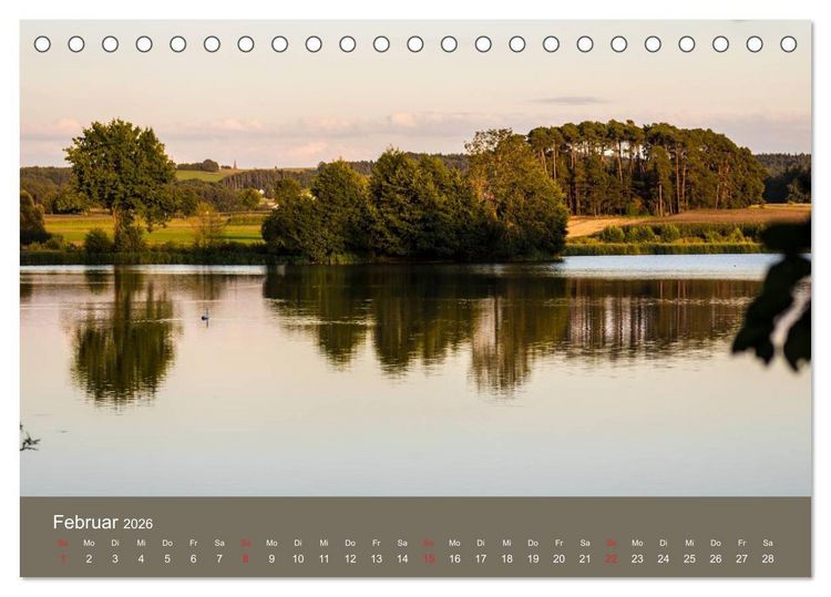 Produktbild: Mittelfranken - Das fr&auml;nkische Seenland (Tischkalender 2026 DIN A5 quer), CALVENDO Monatskalender