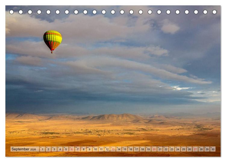 Produktbild: Marokko: Marrakesch, Atlas, Sahara, F&egrave;s (Tischkalender 2026 DIN A5 quer), CALVENDO Monatskalender