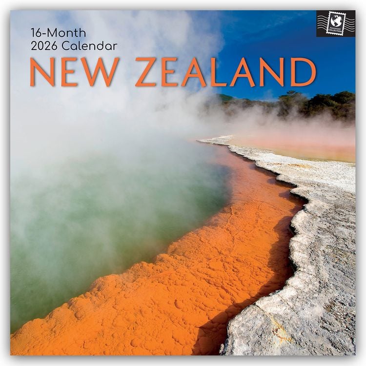 Produktbild: New Zealand – Neuseeland 2026 – 16-Monatskalender
