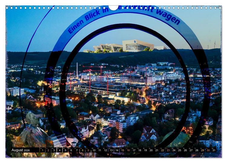 Produktbild: Jena attraktiv (Wandkalender 2026 DIN A3 quer), CALVENDO Monatskalender