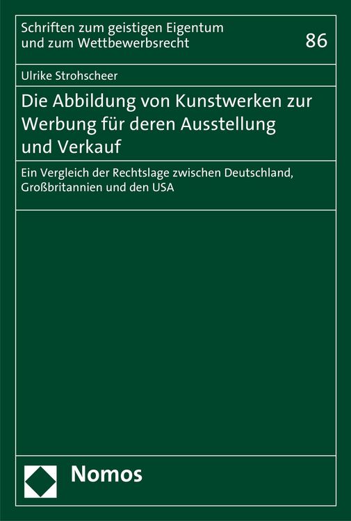 Produktbild: Die Abbildung von Kunstwerken zur Werbung f&uuml;r deren Ausstellung und Verkauf