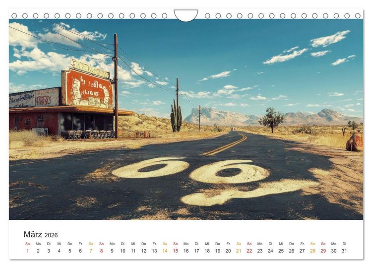 Produktbild: Zeitreise auf Asphalt (Wandkalender 2026 DIN A4 quer), CALVENDO Monatskalender
