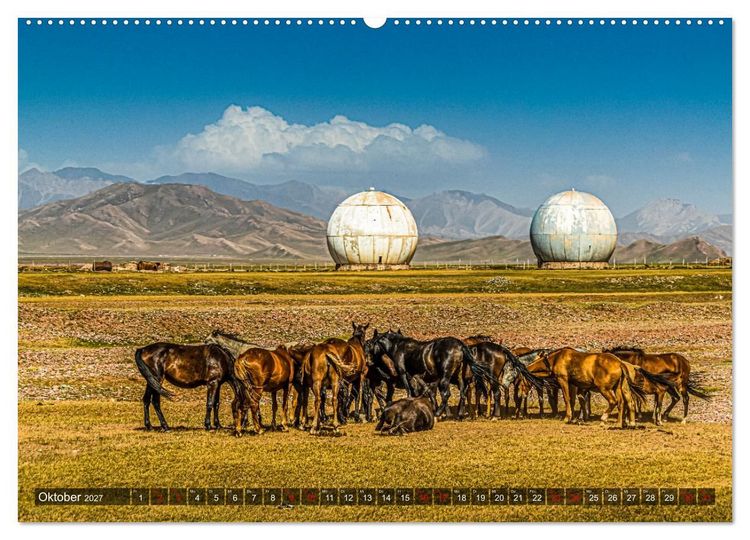 Produktbild: Auf der Seidenstra&szlig;e durch das Pamir-Gebirge (Wandkalender 2027 DIN A2 quer), CALVENDO Monatskalender