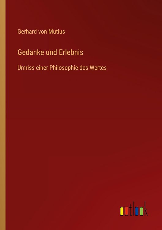 Produktbild: Gedanke und Erlebnis