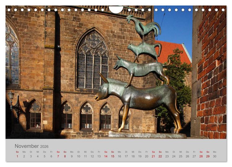 Produktbild: Hansestadt Bremen (Wandkalender 2026 DIN A4 quer), CALVENDO Monatskalender