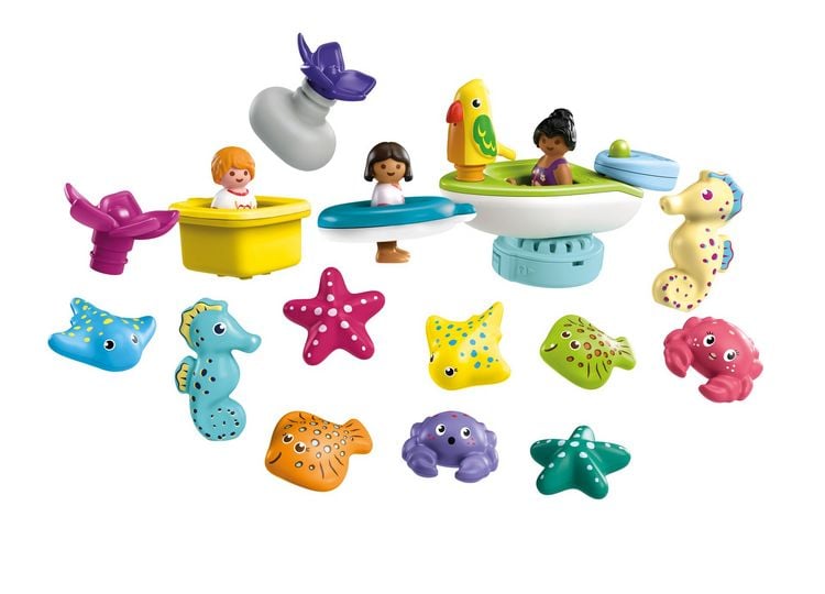 Produktbild: PLAYMOBIL 71777 JUNIOR & Tinti: Bunter Badespa&szlig; Adventskalender