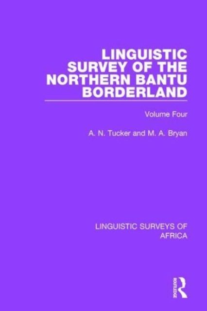 Produktbild: Linguistic Survey of the Northern Bantu Borderland