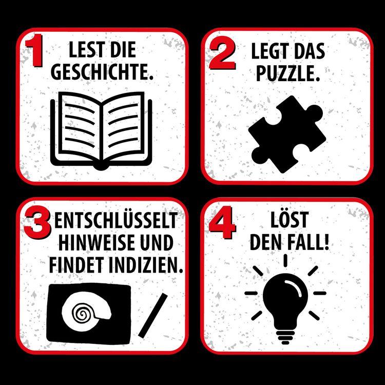 Produktbild: Krimipuzzle Die drei ??? Kids T-Rex in Action