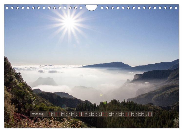 Produktbild: La R&eacute;union - Bergweh &reg; (Wandkalender 2026 DIN A4 quer), CALVENDO Monatskalender
