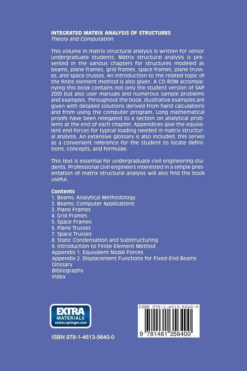 Produktbild: Integrated Matrix Analysis of Structures