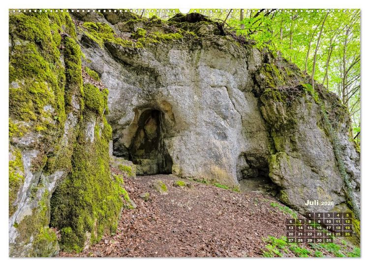 Produktbild: Faszinierende H&ouml;hlen auf der Schw&auml;bischen Alb (Wandkalender 2026 DIN A2 quer), CALVENDO Monatskalender