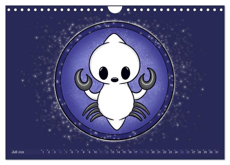 Produktbild: Geister Sternzeichen (Wandkalender 2026 DIN A4 quer), CALVENDO Monatskalender