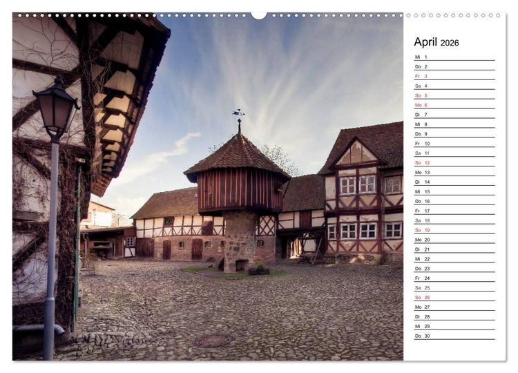 Produktbild: Fachwerkh&auml;user im Harz (Wandkalender 2026 DIN A2 quer), CALVENDO Monatskalender