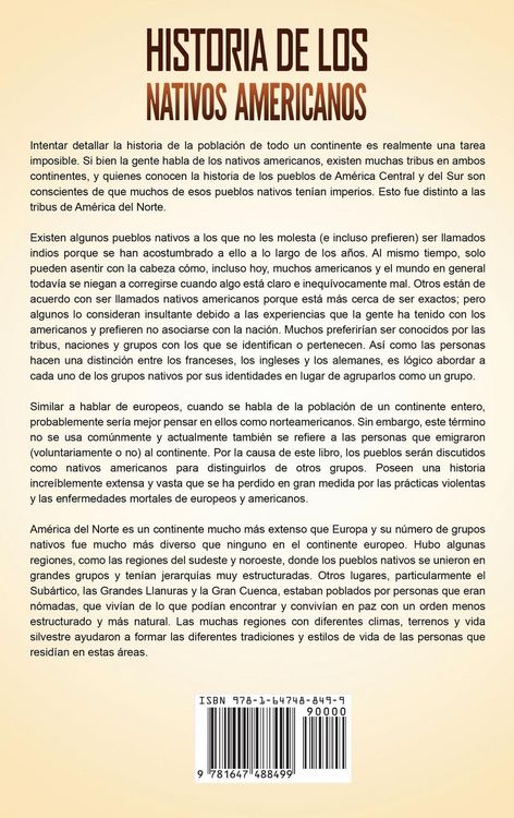 Produktbild: Historia de los Nativos Americanos