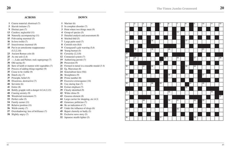 Produktbild: Times 2 Jumbo Xword 19 Pb