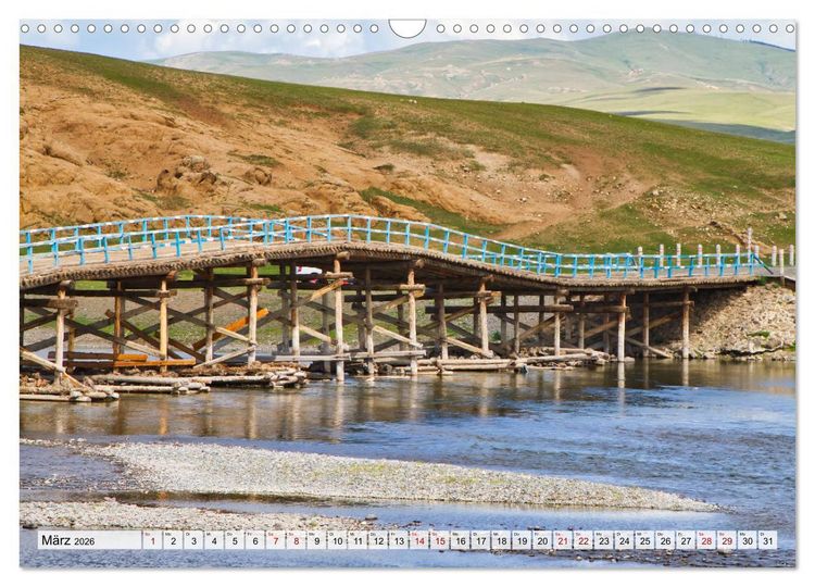 Produktbild: Mongolei Endlose Weite (Wandkalender 2026 DIN A3 quer), CALVENDO Monatskalender