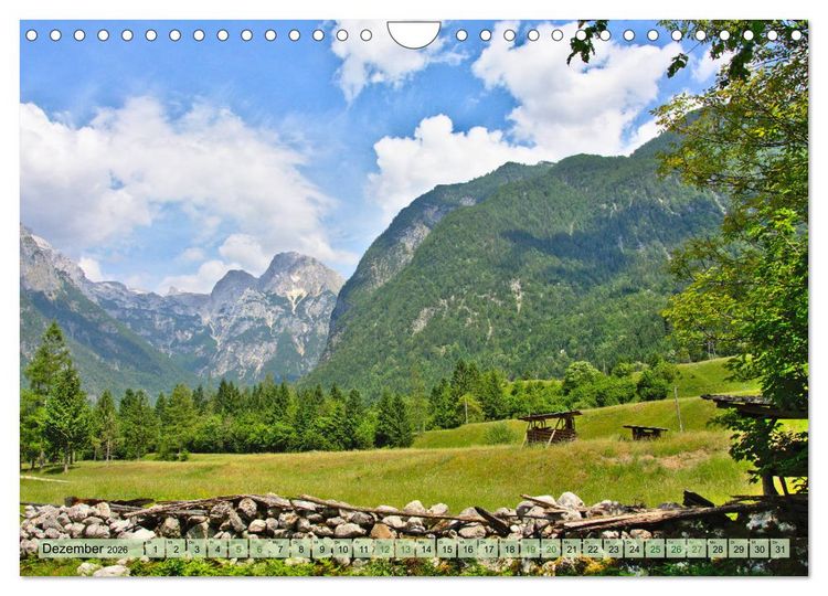 Produktbild: Slowenien - Impressionen eines Naturjuwels (Wandkalender 2026 DIN A4 quer), CALVENDO Monatskalender