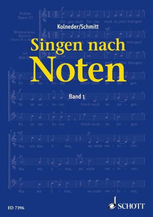 Produktbild: Singen nach Noten
