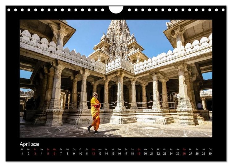 Produktbild: Willkommen in Indien 2026 (Wandkalender 2026 DIN A4 quer), CALVENDO Monatskalender