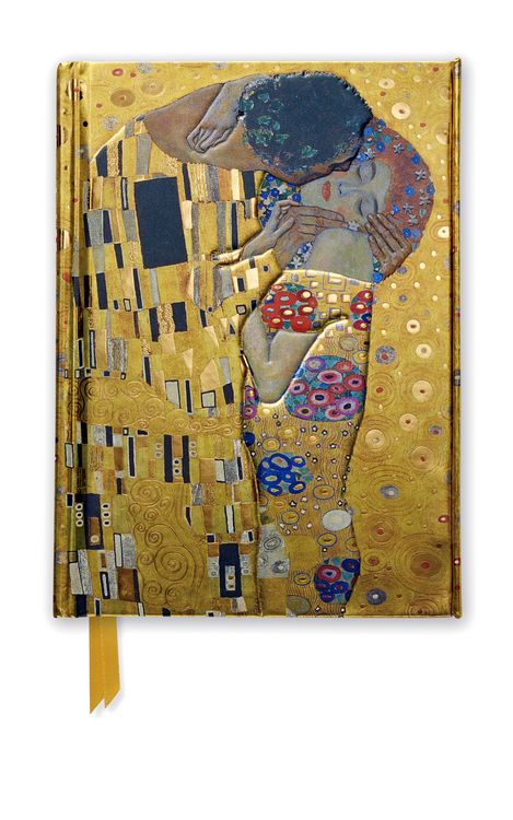 Produktbild: Premium Notizbuch DIN A6: Gustav Klimt, Der Kuss