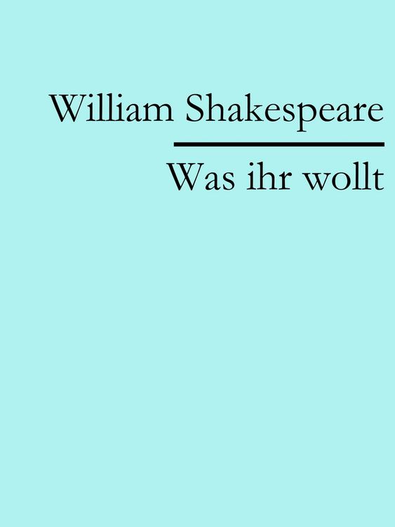 Produktbild: Was ihr wollt