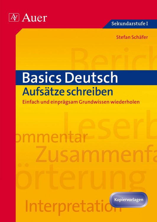 Produktbild: Basics Deutsch: Aufs&auml;tze schreiben