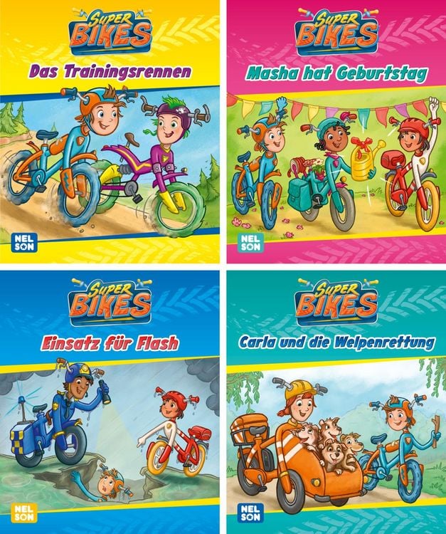 Produktbild: Nelson Mini-B&uuml;cher: SUPERBIKES 1&ndash;4 (Einzel/WWS)