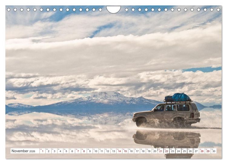 Produktbild: S&Uuml;DAMERIKA Eine Bilderreise durch Argentinien, Bolivien, Peru und Chile 2026 (Wandkalender 2026 DIN A4 quer), CALVENDO Monatskalender