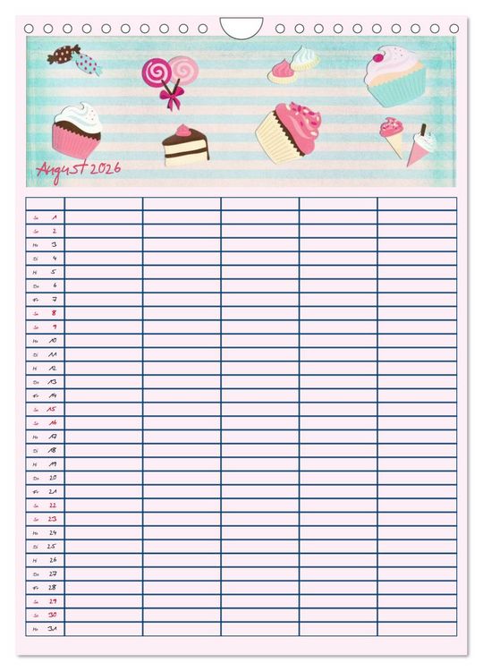 Produktbild: Unser buntes Familienleben (Wandkalender 2026 DIN A4 hoch), CALVENDO Monatskalender