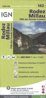 Produktbild: IGN 1 : 100 000 Rodez Millau
