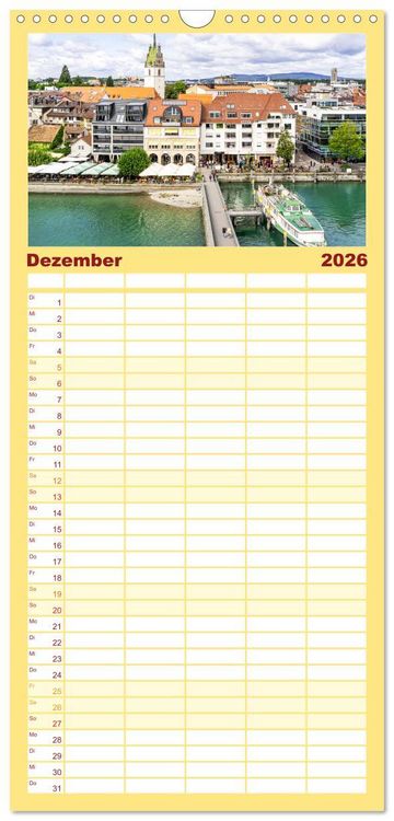 Produktbild: Familienplaner 2026 - Der Zauber des Bodensees mit 5 Spalten (Wandkalender, 21 x 45 cm) CALVENDO