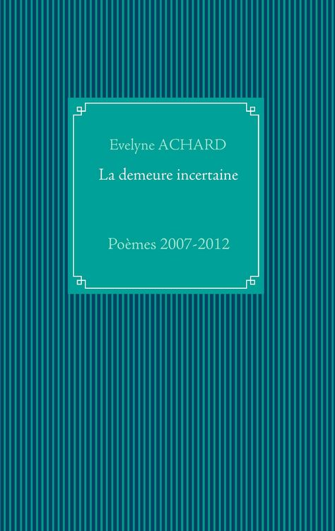 Produktbild: La demeure incertaine