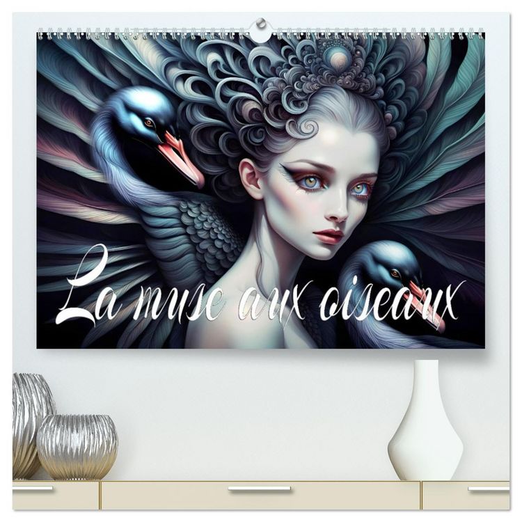 Produktbild: La muse aux oiseaux (Calendrier mural 2026 DIN A2 vertical) calendrier de bureau
