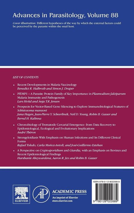 Produktbild: ADVANCES IN PARASITOLOGY V88 A