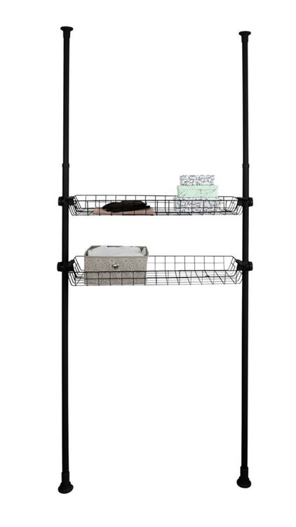 Produktbild: Korb Mod. Herkules Schwarz 2er Set, passend zum Teleskop-System Herkules