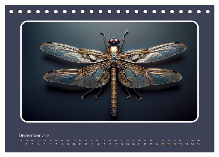 Produktbild: Roboterinsekten (Tischkalender 2026 DIN A5 quer), CALVENDO Monatskalender