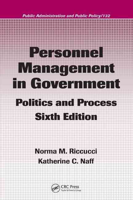 Produktbild: Personnel Management in Government: Politics and Process