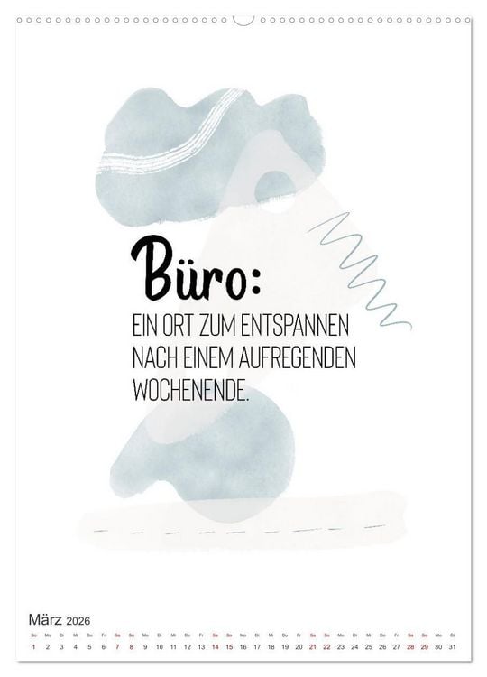 Produktbild: Mit Humor durch den Arbeitstag (Wandkalender 2026 DIN A2 hoch), CALVENDO Monatskalender