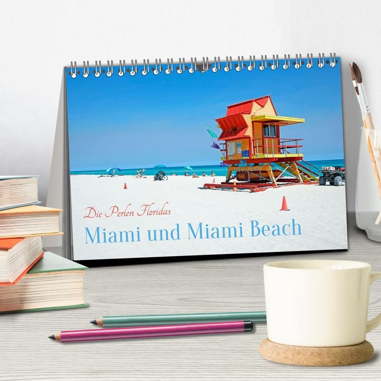 Produktbild: Miami und Miami Beach (Tischkalender 2026 DIN A5 quer), CALVENDO Monatskalender