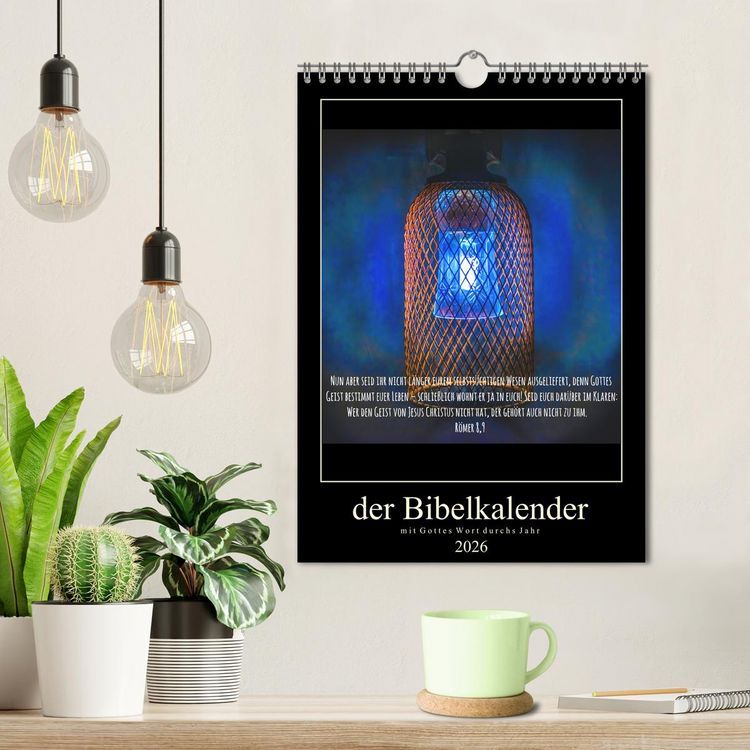 Produktbild: Der Bibelkalender - mit Gottes Wort durchs Jahr (Wandkalender 2026 DIN A4 hoch), CALVENDO Monatskalender