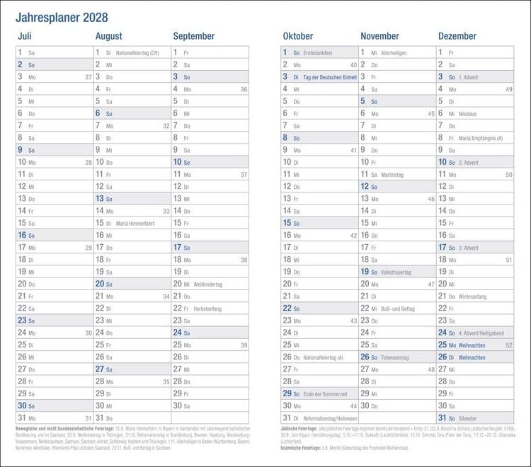 Produktbild: Wochen-Taschenkalender, schwarz 2027