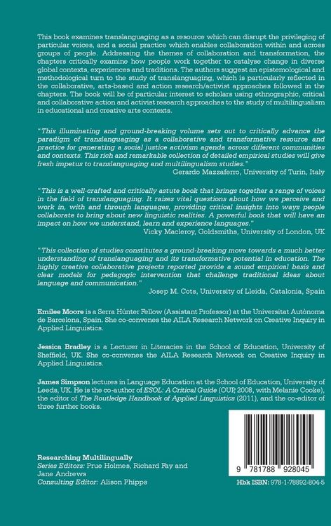Produktbild: Translanguaging as Transformation