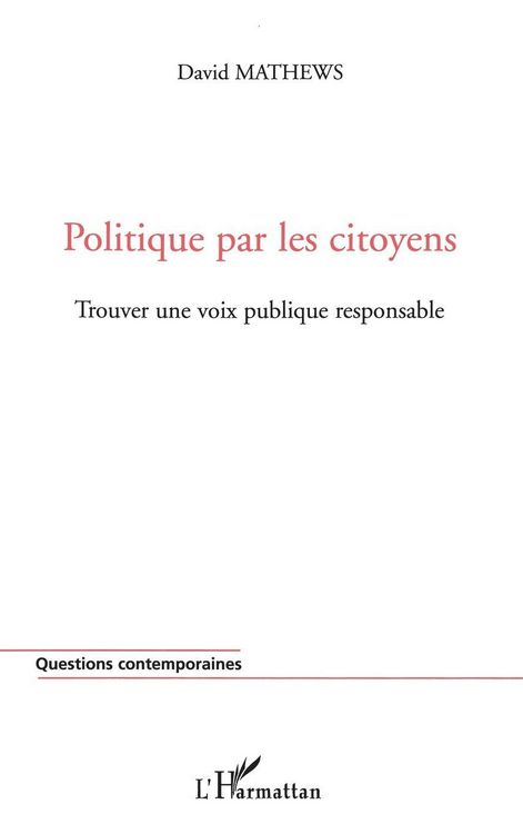 Produktbild: Politique par les citoyens