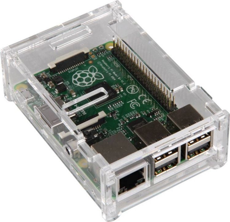 Produktbild: Joy-it rb-case01 SBC-Geh&auml;use Passend f&uuml;r (Entwicklungskits): Raspberry Pi Transparent